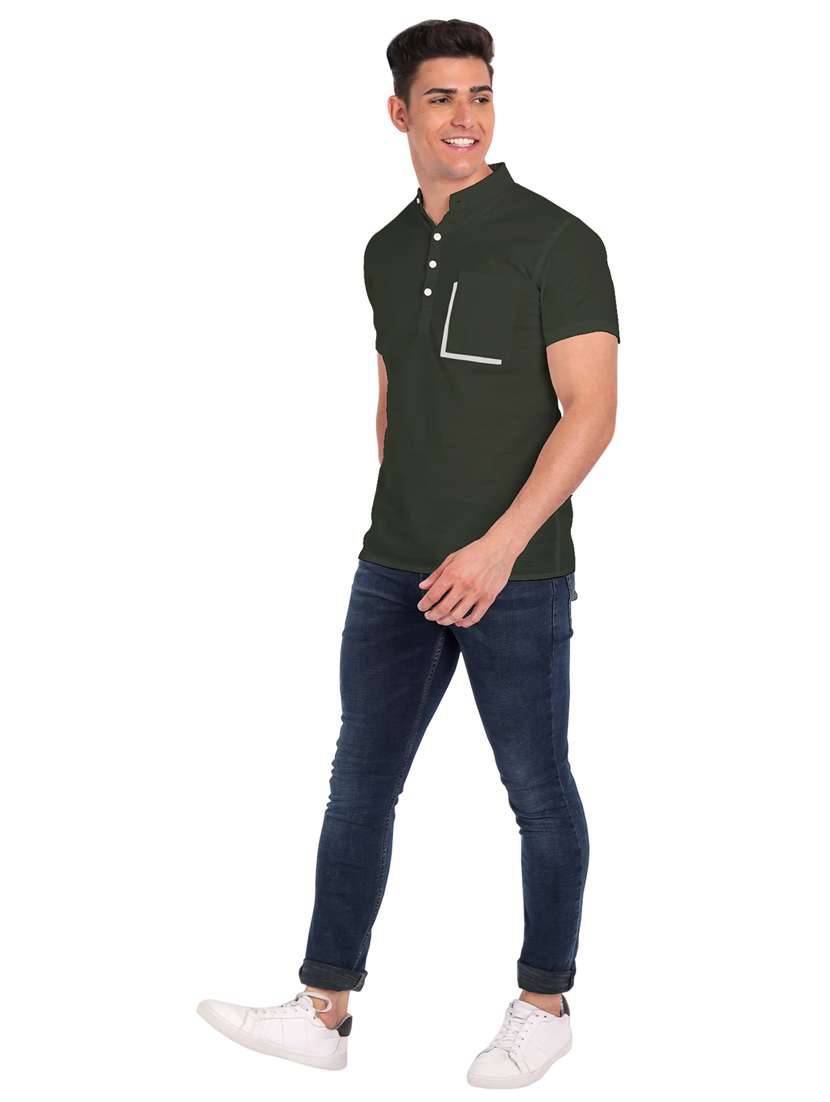 mens solid casual shirt - 19119490 -  Standard Image - 4