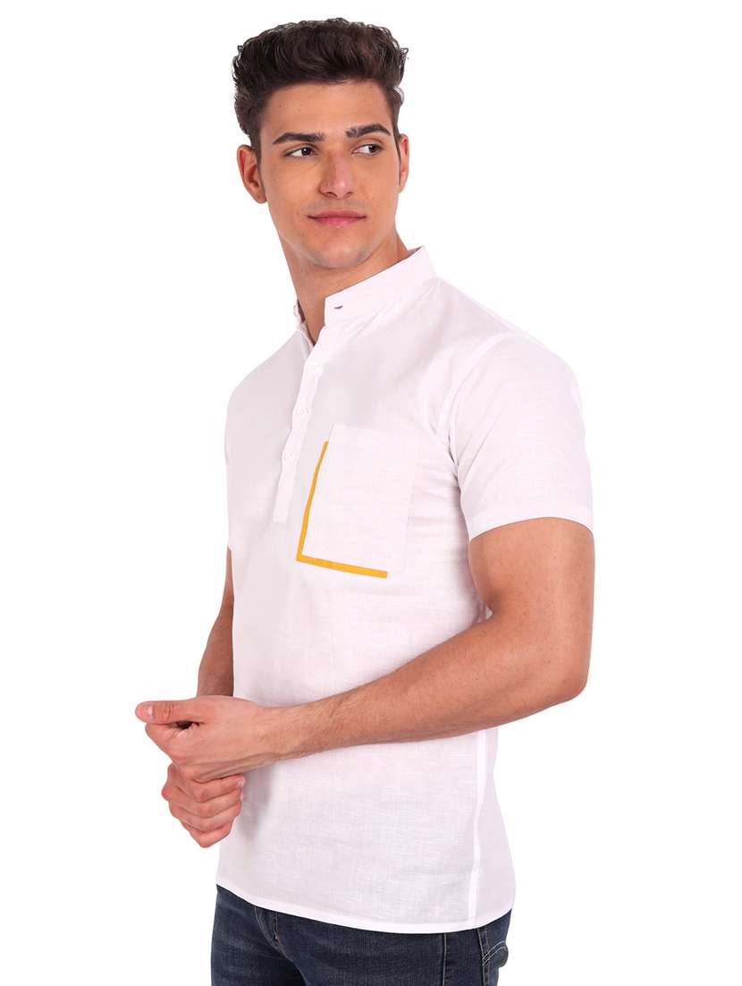 mens solid casual shirt - 19119490 -  Standard Image - 6