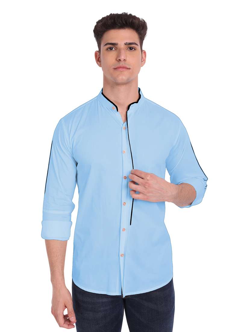 mens solid casual shirt - 19119497 -  Standard Image - 1