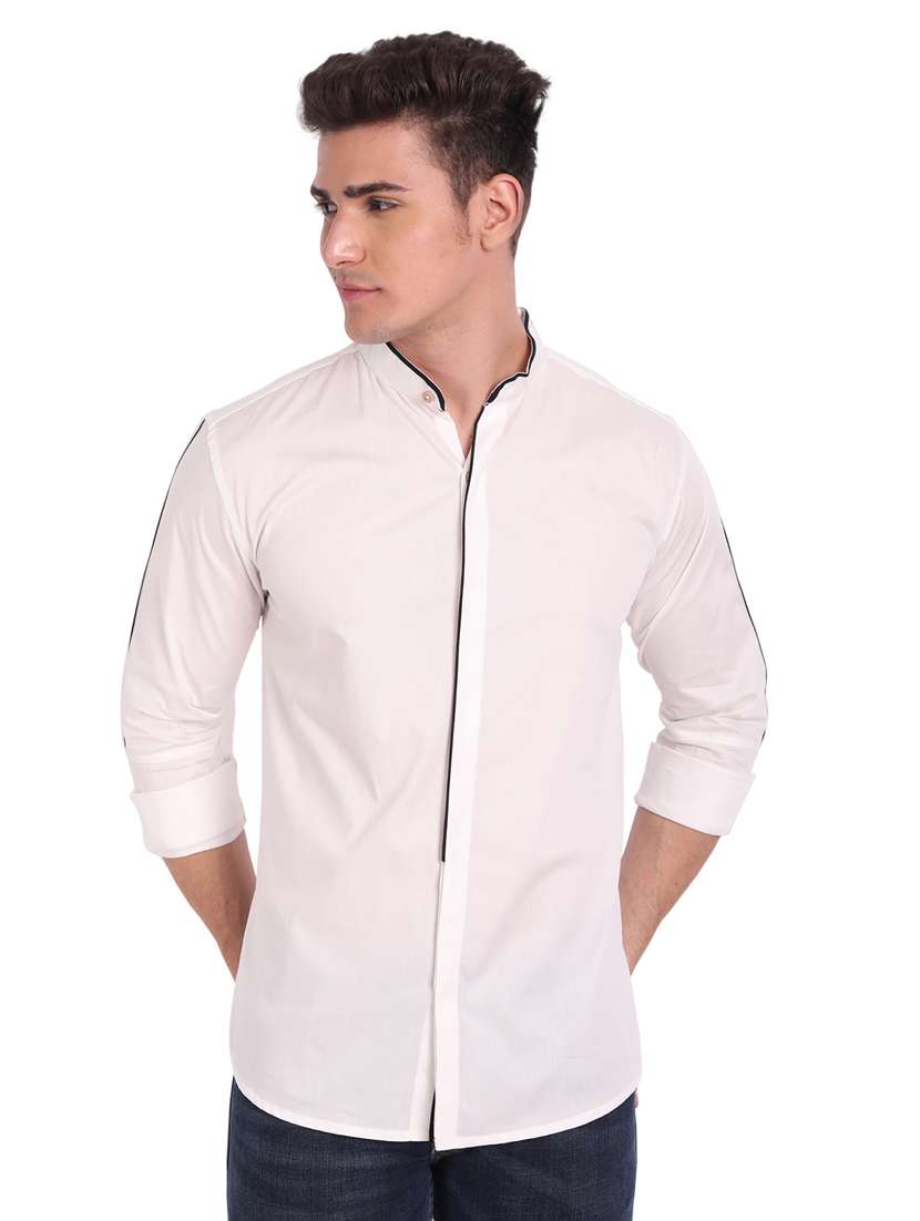 mens solid casual shirt - 19119498 -  Standard Image - 6