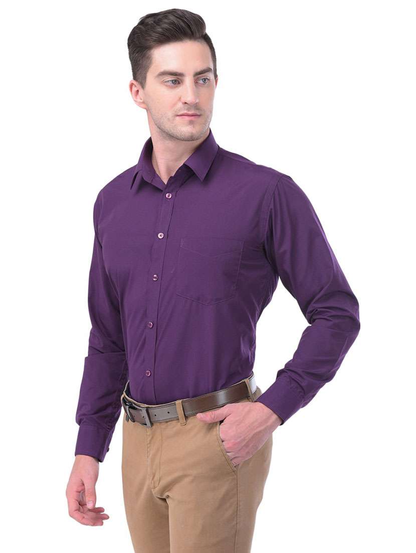 men solid formal shirt - 19119582 - Standard Image - 1
