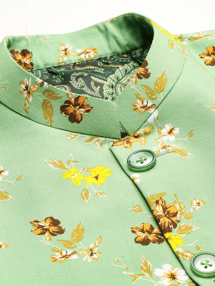 printed single breasted blazer - 19120622 -  Standard Image - 6