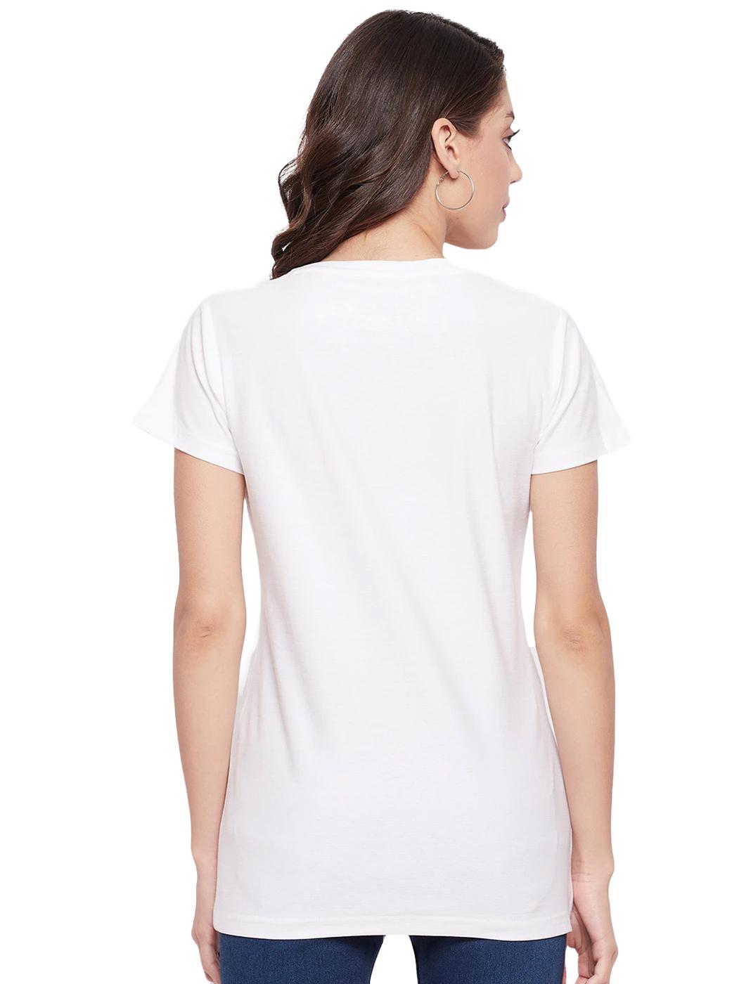 stylish retro women short sleeve causal t-shirts (white) - 19120660 -  Standard Image - 1