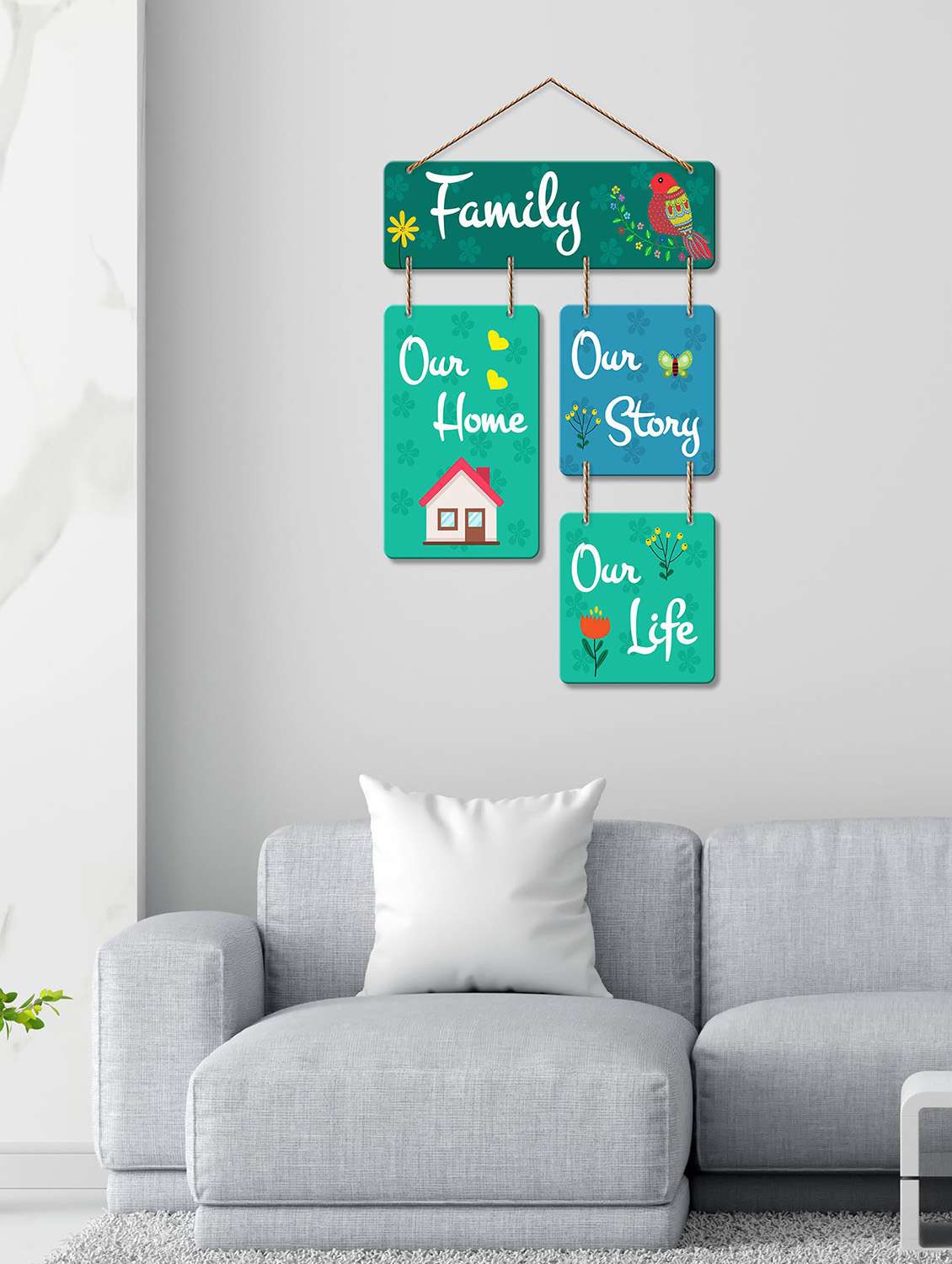 family quote decorative wooden wall hanger for home decor office(wh_6516n)