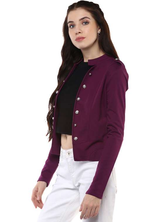 long sleeved solid summer jacket - 19122550 - Standard Image - 1