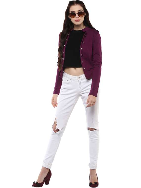 long sleeved solid summer jacket - 19122550 - Standard Image - 4