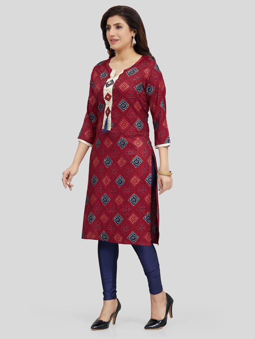 women's straight kurta - 19122752 - Standard Image - 1