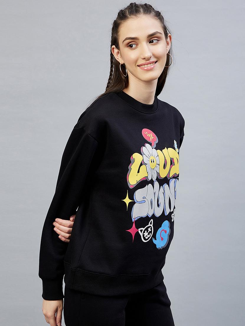 round neck printed sweatshirt  - 19122821 -  Standard Image - 1
