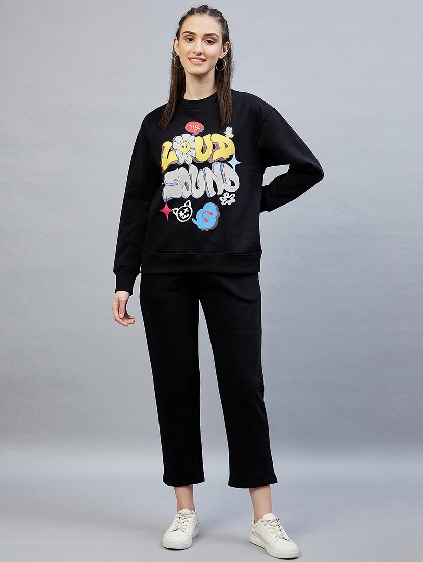 round neck printed sweatshirt - 19122821 - Standard Image - 4