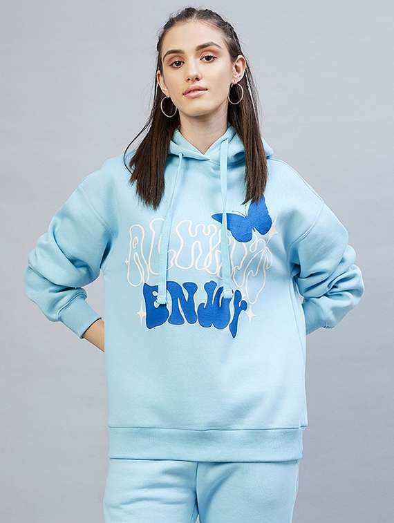 women's front print sweatshirt