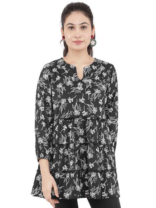 women's layered notch neck top - 19124288 -  Standard Image - 0