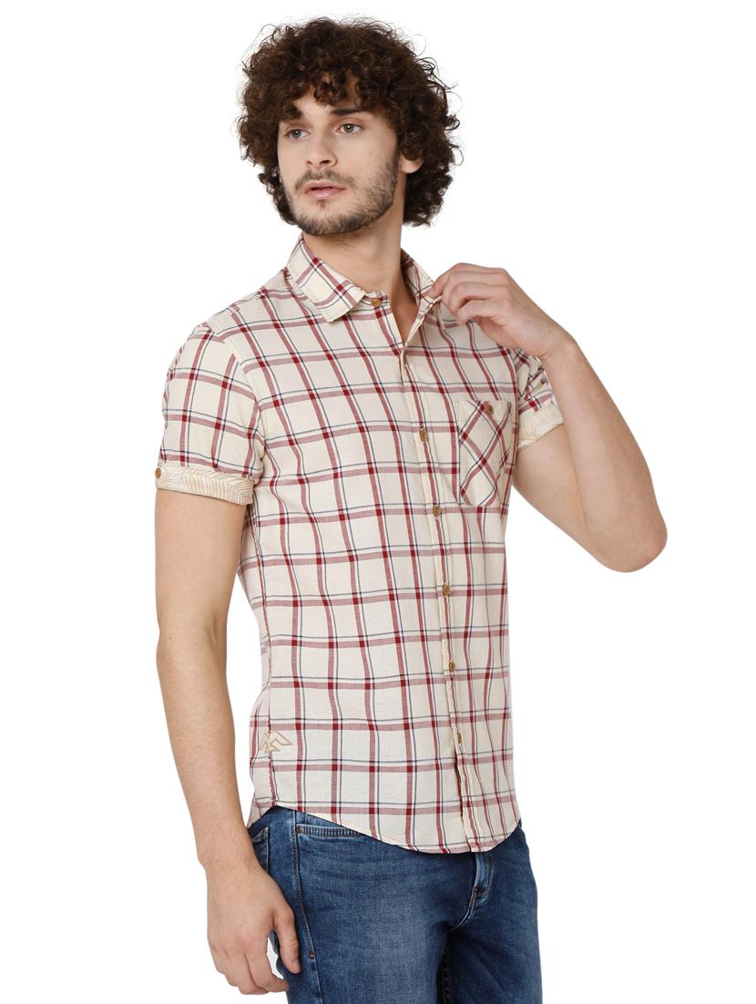 multi colored checkered casual shirt - 19124351 -  Standard Image - 1