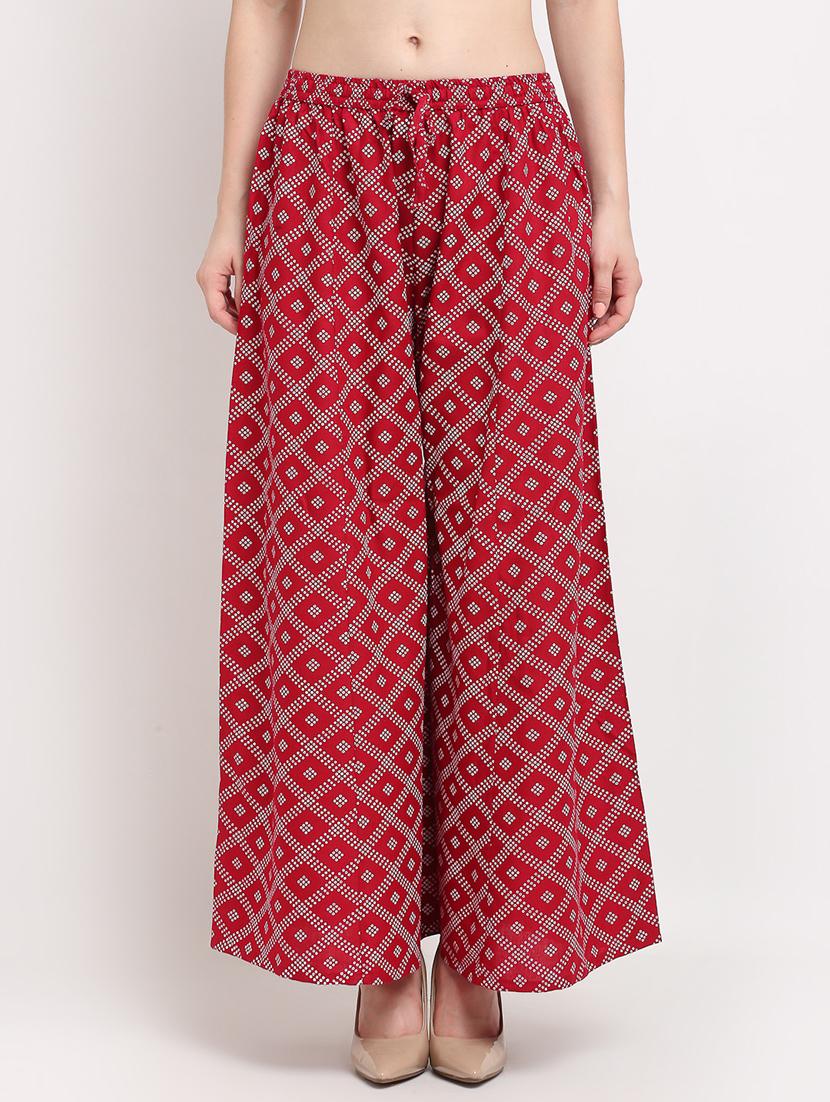 pack of 2 printed flared palazzo - 19124425 -  Standard Image - 1