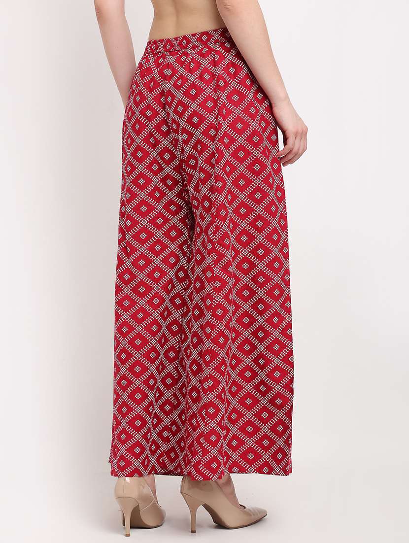 pack of 2 printed flared palazzo - 19124430 -  Standard Image - 4
