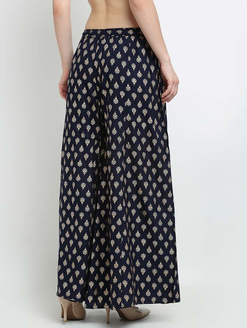 pack of 2 printed flared palazzo - 19124454 -  Standard Image - 4
