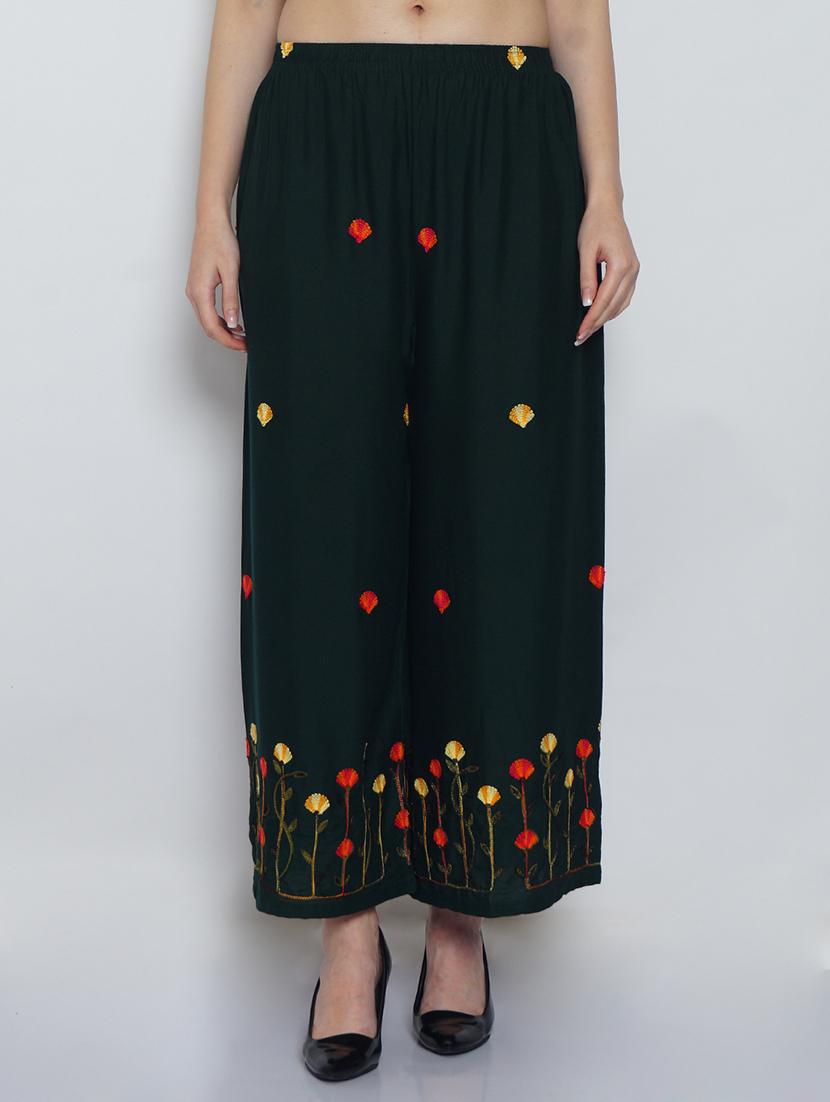 pack of 2 embroidered flared palazzo  - 19124481 -  Standard Image - 1