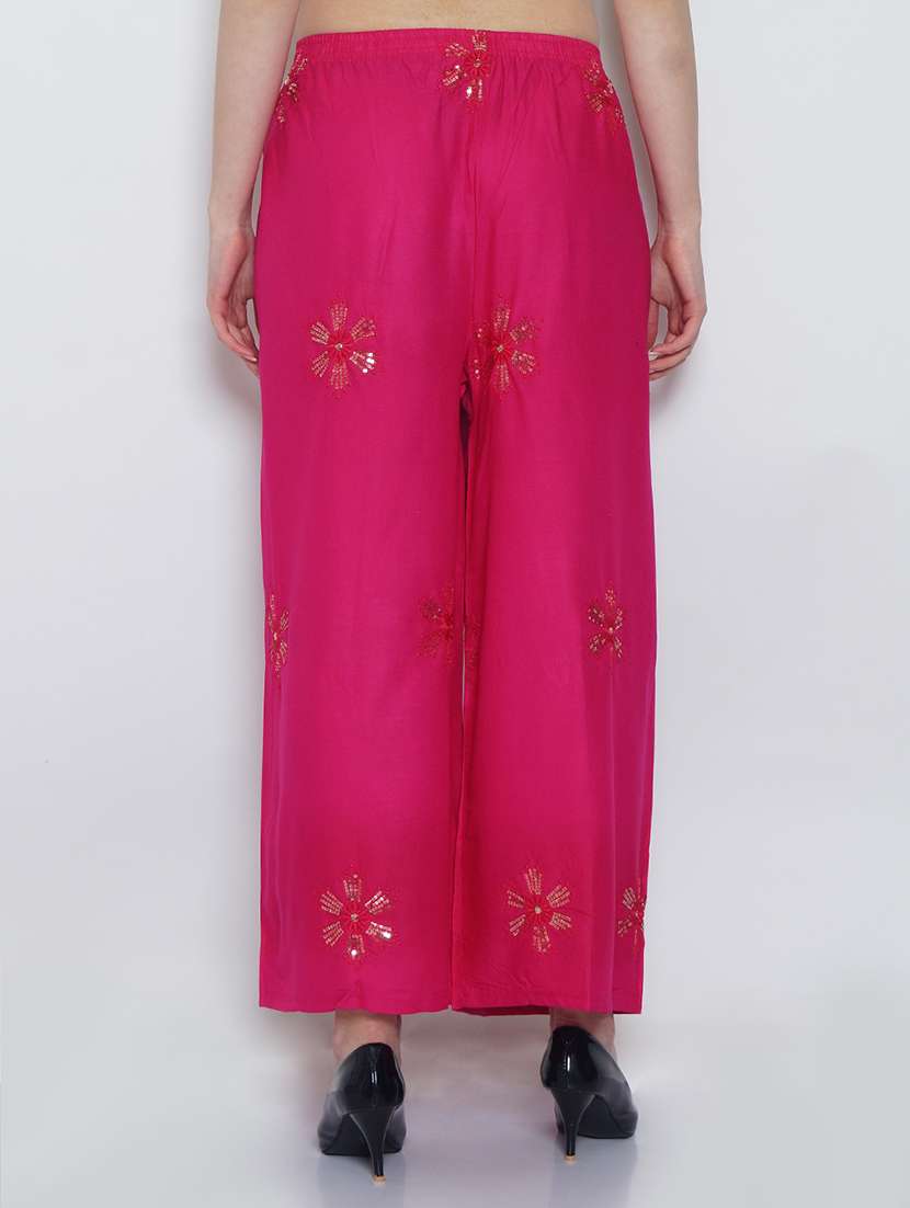 pack of 2 embroidered straight palazzo - 19124489 -  Standard Image - 4