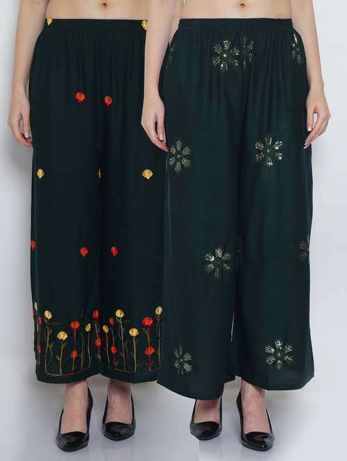 pack of 2 flared palazzo  - 19124521 -  Standard Image - 0