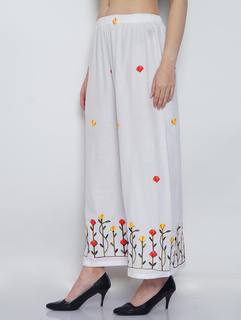 pack of 2 embroidered flared palazzo - 19124536 - Standard Image - 4
