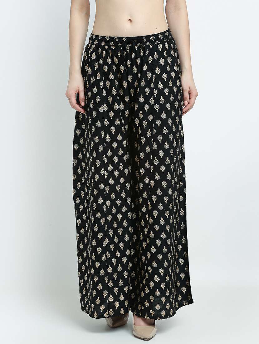 pack of 2 printed flared palazzo - 19124585 -  Standard Image - 1