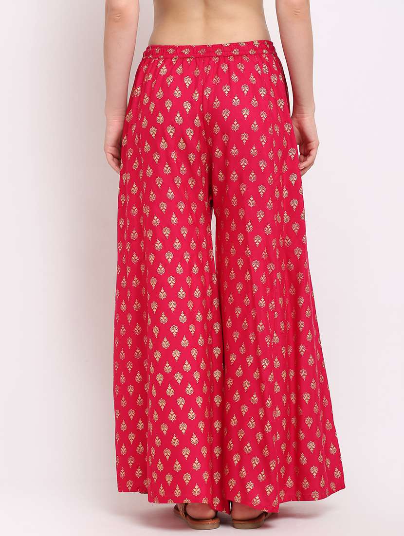 pack of 2 printed flared palazzo - 19124608 - Standard Image - 4