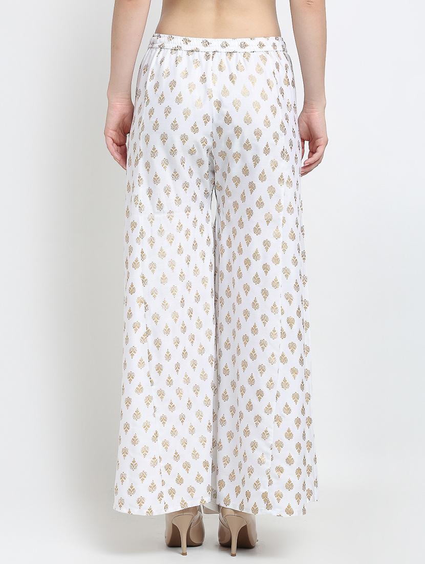 pack of 2 printed & solid palazzo - 19124636 - Standard Image - 4