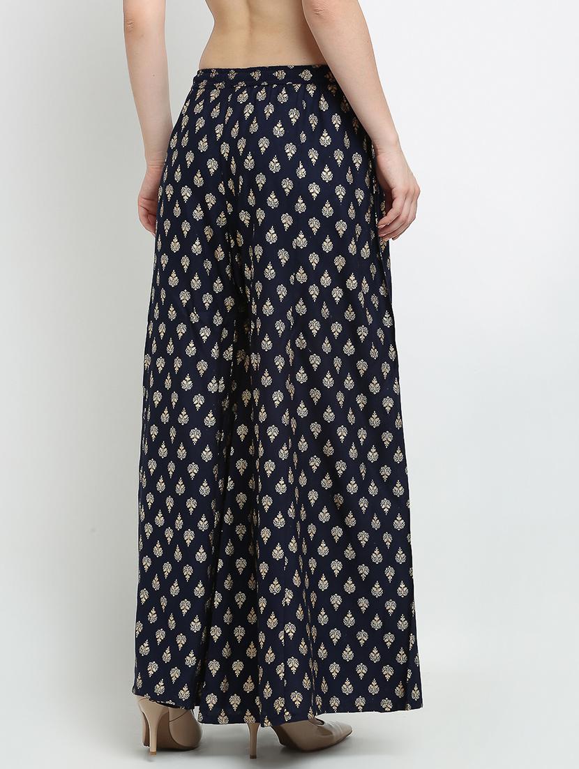 pack of 2 printed & solid palazzo - 19124644 - Standard Image - 4