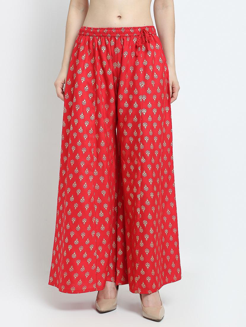 pack of 2 printed & solid palazzo - 19124677 -  Standard Image - 1