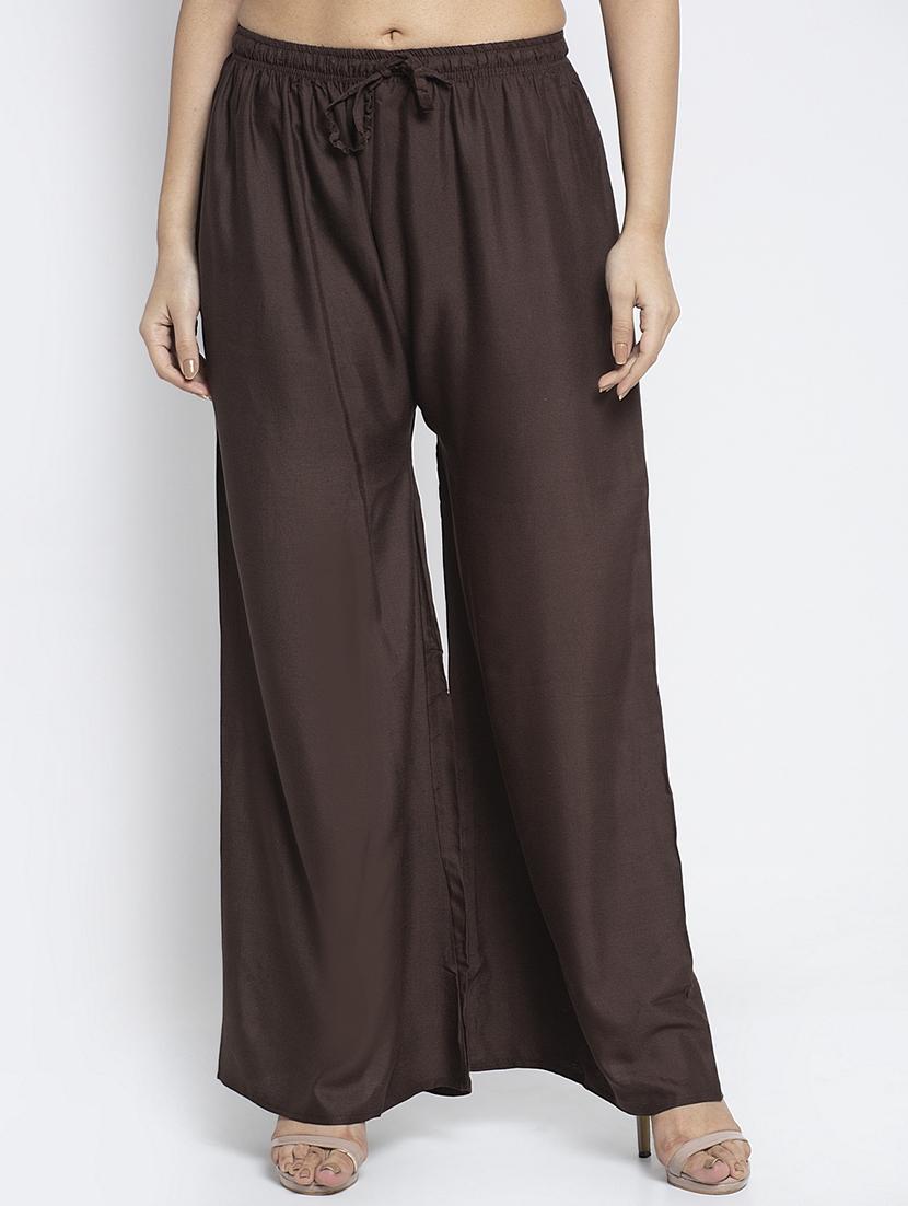 pack of 2 printed & solid palazzo  - 19124769 -  Standard Image - 1