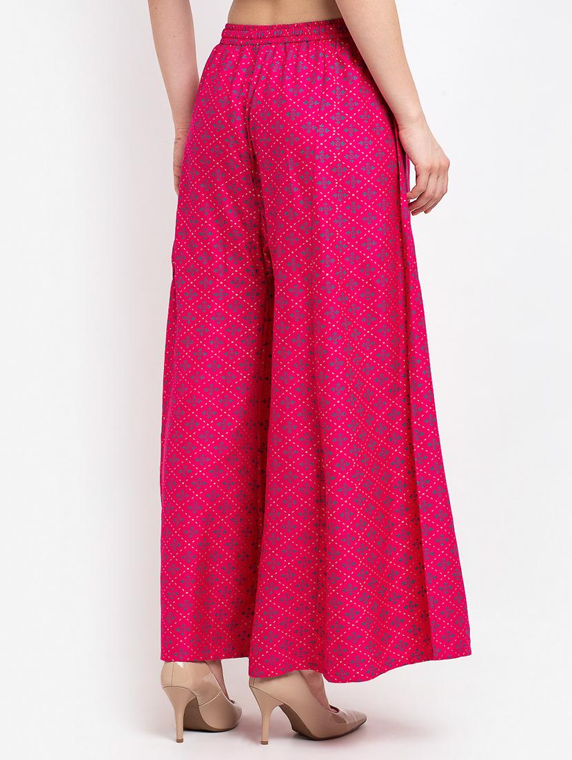 pack of 2 printed flared palazzo - 19124828 - Standard Image - 4