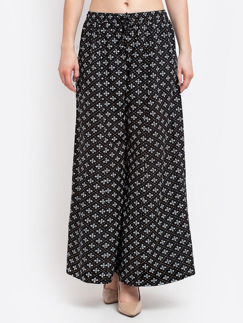 pack of 2 printed flared palazzo - 19124835 -  Standard Image - 1