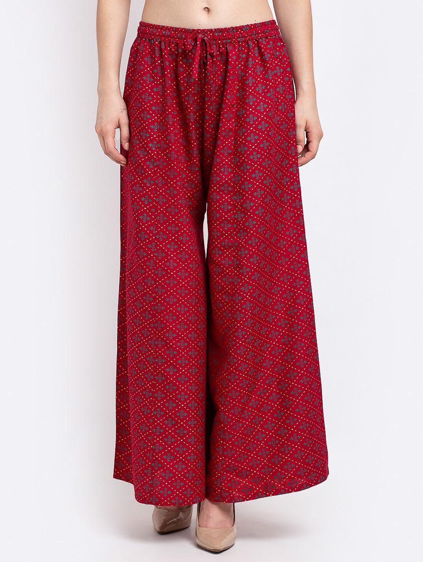 pack of 2 printed flared palazzo - 19124842 -  Standard Image - 1