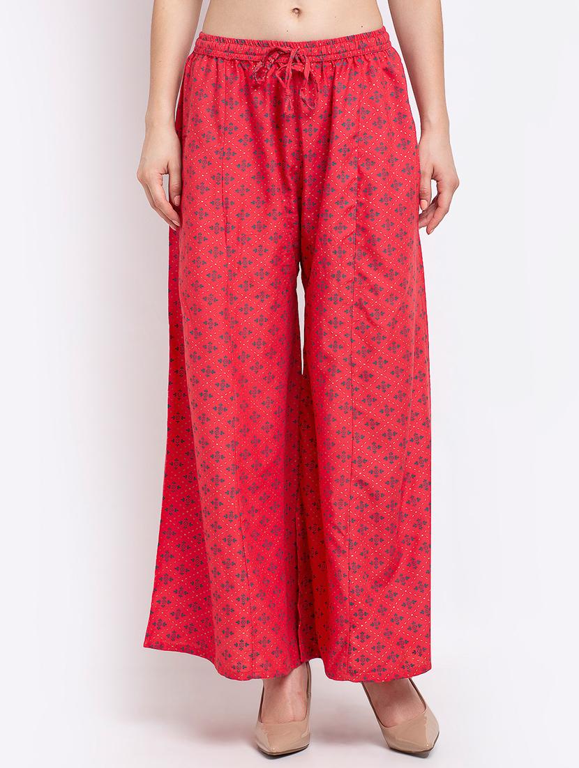 pack of 2 printed flared palazzo - 19124853 -  Standard Image - 1