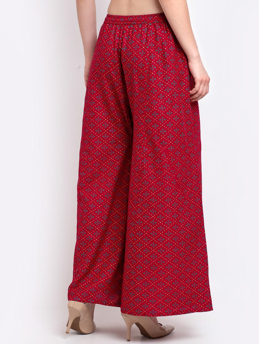 pack of 2 printed flared palazzo - 19124872 - Standard Image - 4