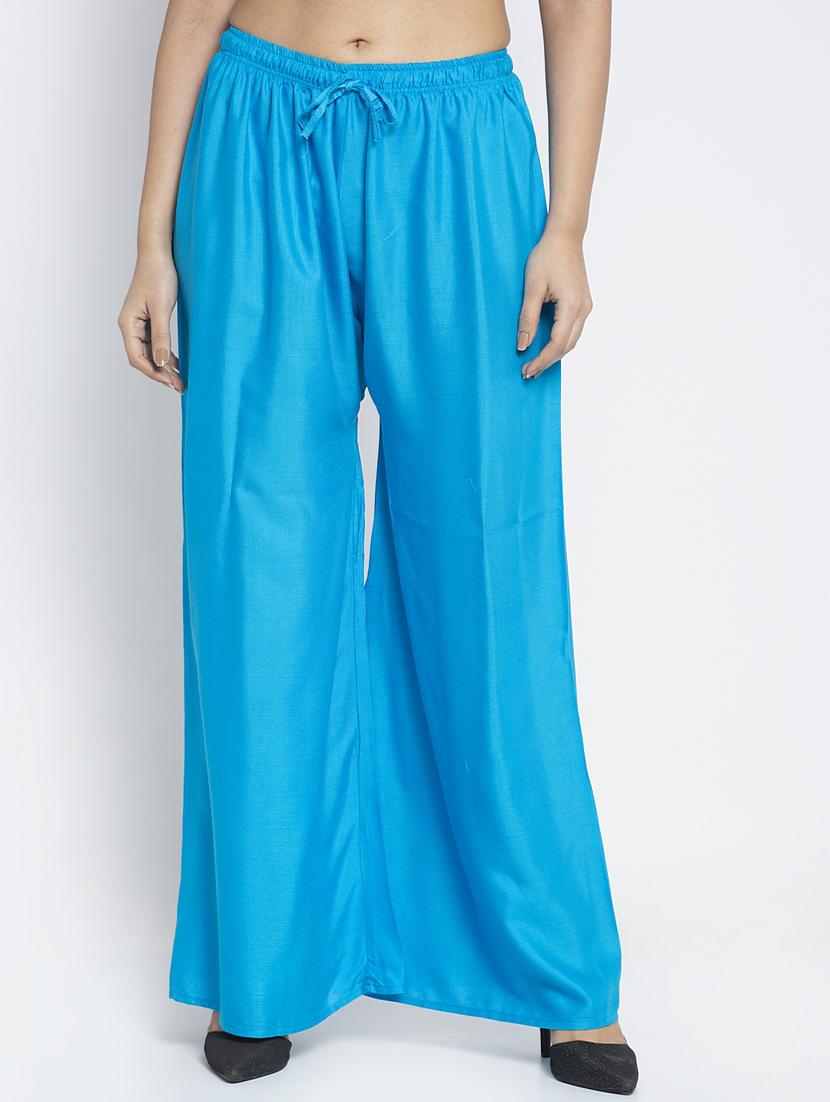 pack of 2 printed flared palazzos - 19124925 -  Standard Image - 1