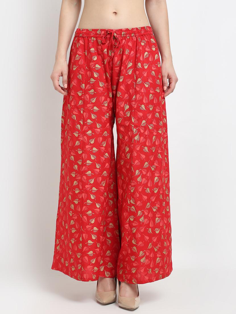 pack of 2 printed & solid palazzo - 19125128 -  Standard Image - 1