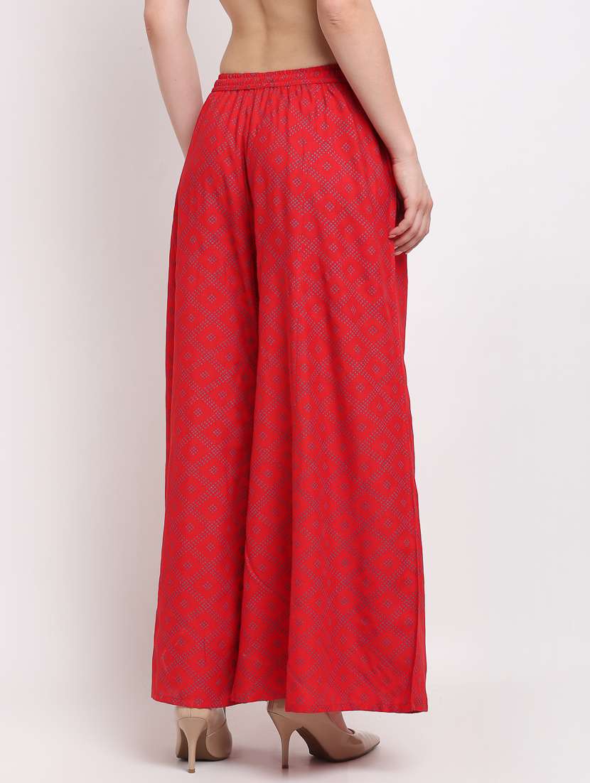 pack of 2 printed flared palazzo - 19125318 -  Standard Image - 4