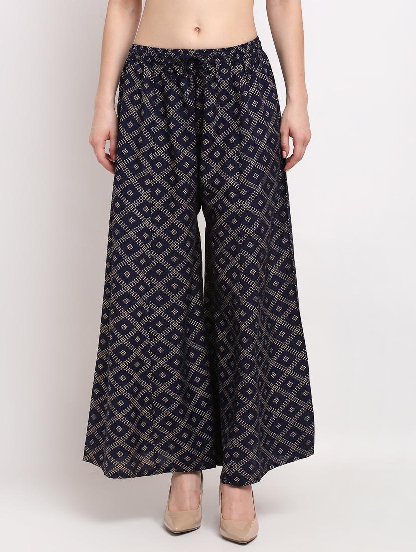 pack of 2 printed flared palazzo - 19125325 -  Standard Image - 1