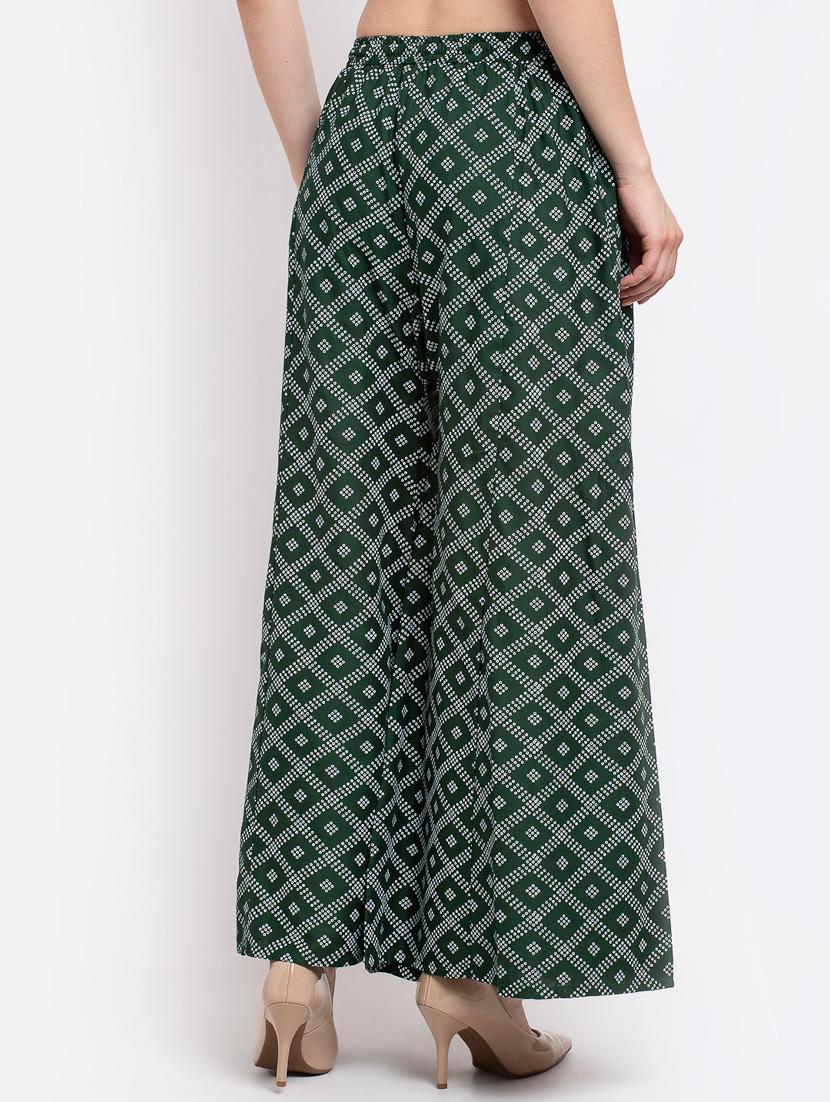 pack of 2 printed & solid palazzo - 19125430 - Standard Image - 4