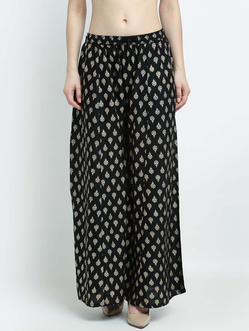 pack of 2 printed flared palazzo - 19125468 -  Standard Image - 1