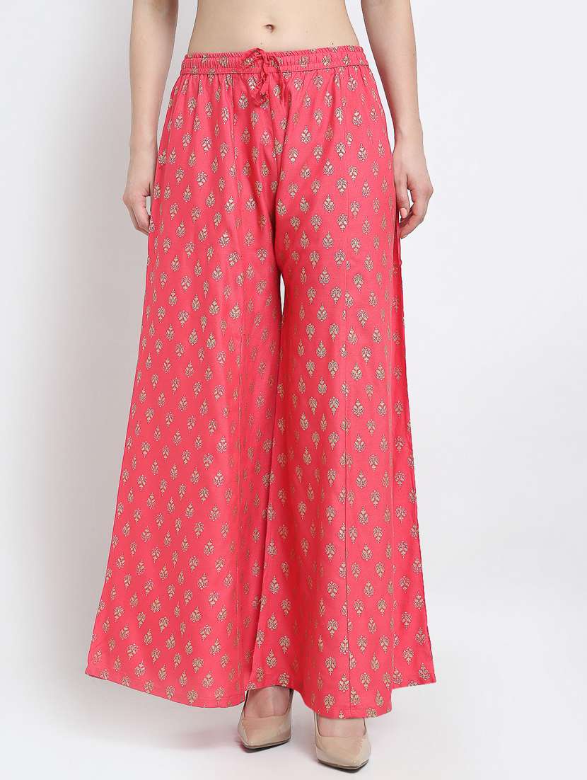 pack of 2 printed flared palazzo - 19125471 -  Standard Image - 1