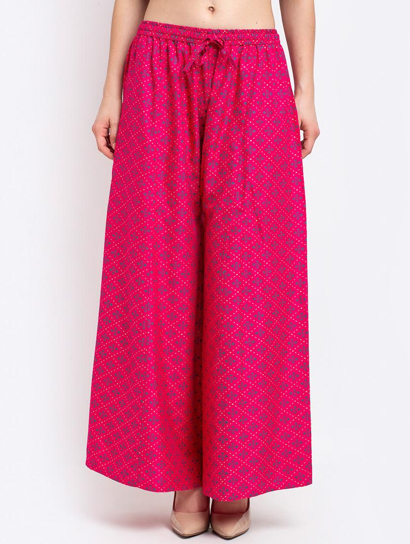pack of 2 printed flared palazzo - 19125538 -  Standard Image - 1