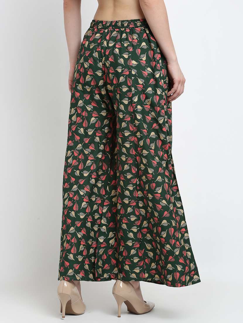 pack of 2 printed flared palazzo - 19125589 -  Standard Image - 4
