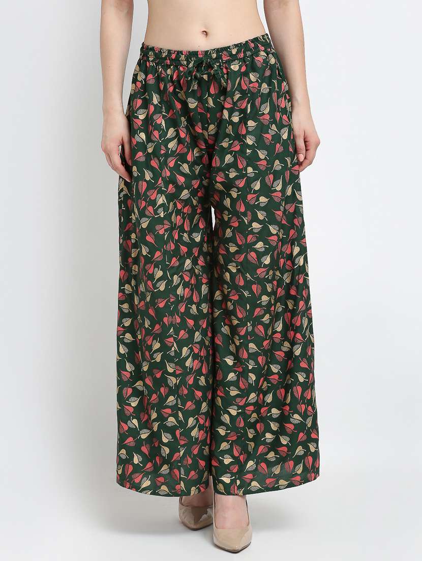 pack of 2 printed flared palazzo - 19125607 -  Standard Image - 1