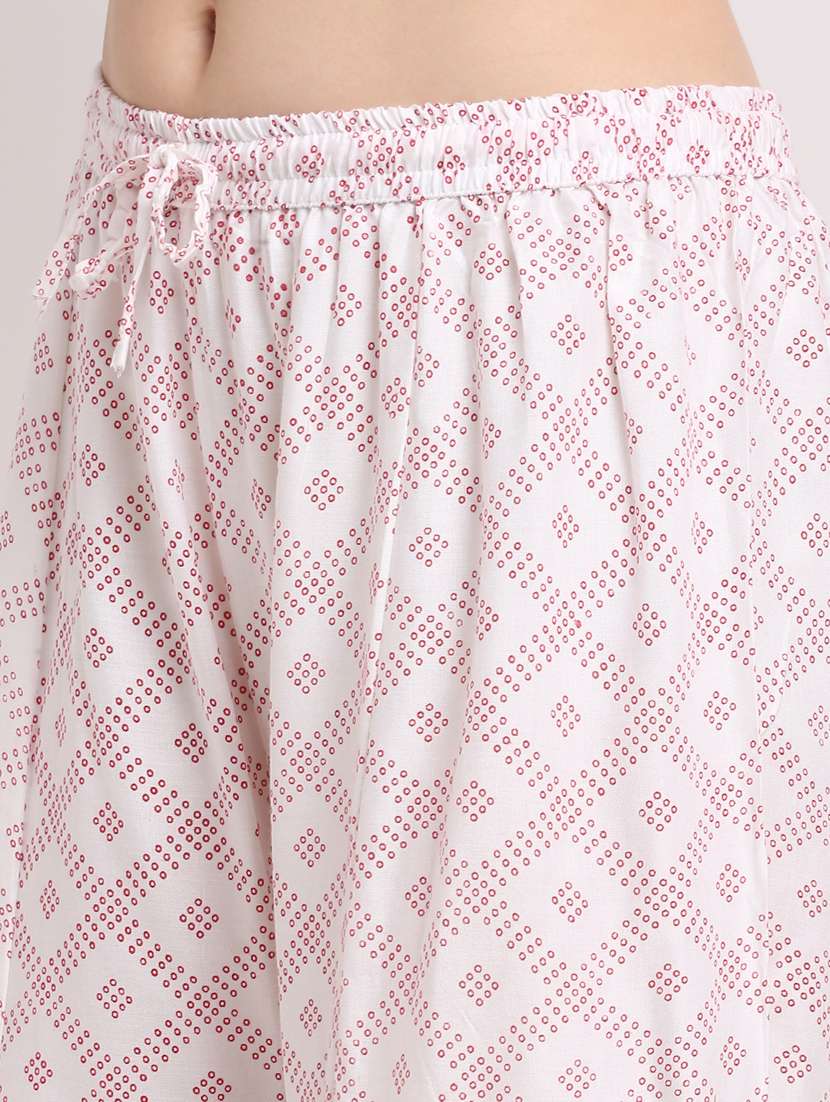 white rayon palazzos - 19125622 - Standard Image - 4