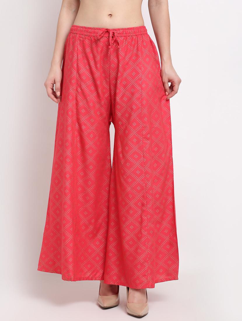 pack of 2 printed flared palazzo - 19125638 -  Standard Image - 1