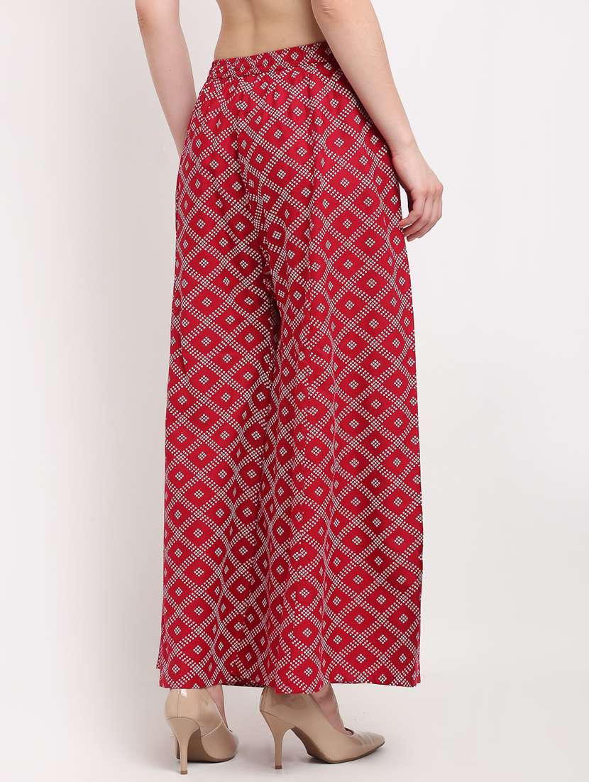 pack of 2 printed flared palazzo - 19125674 -  Standard Image - 4