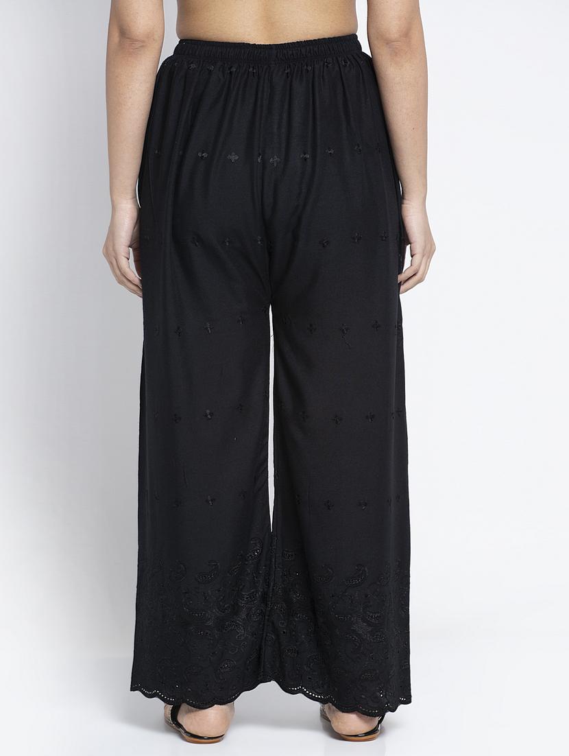 pack of 2 embroidered straight palazzos - 19125798 - Standard Image - 4