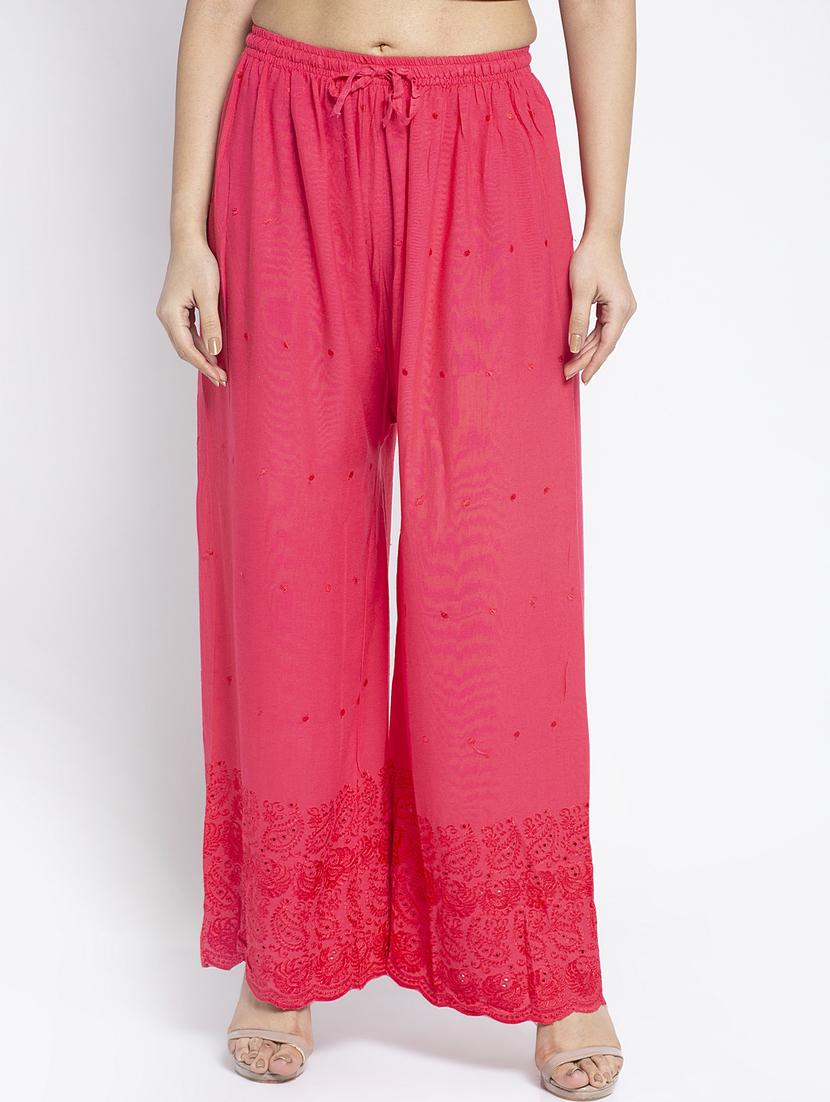 pack of 2 solid flared palazzo - 19125833 -  Standard Image - 1