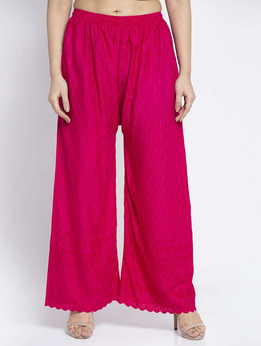 pack of 2 solid flared palazzo - 19125865 -  Standard Image - 1